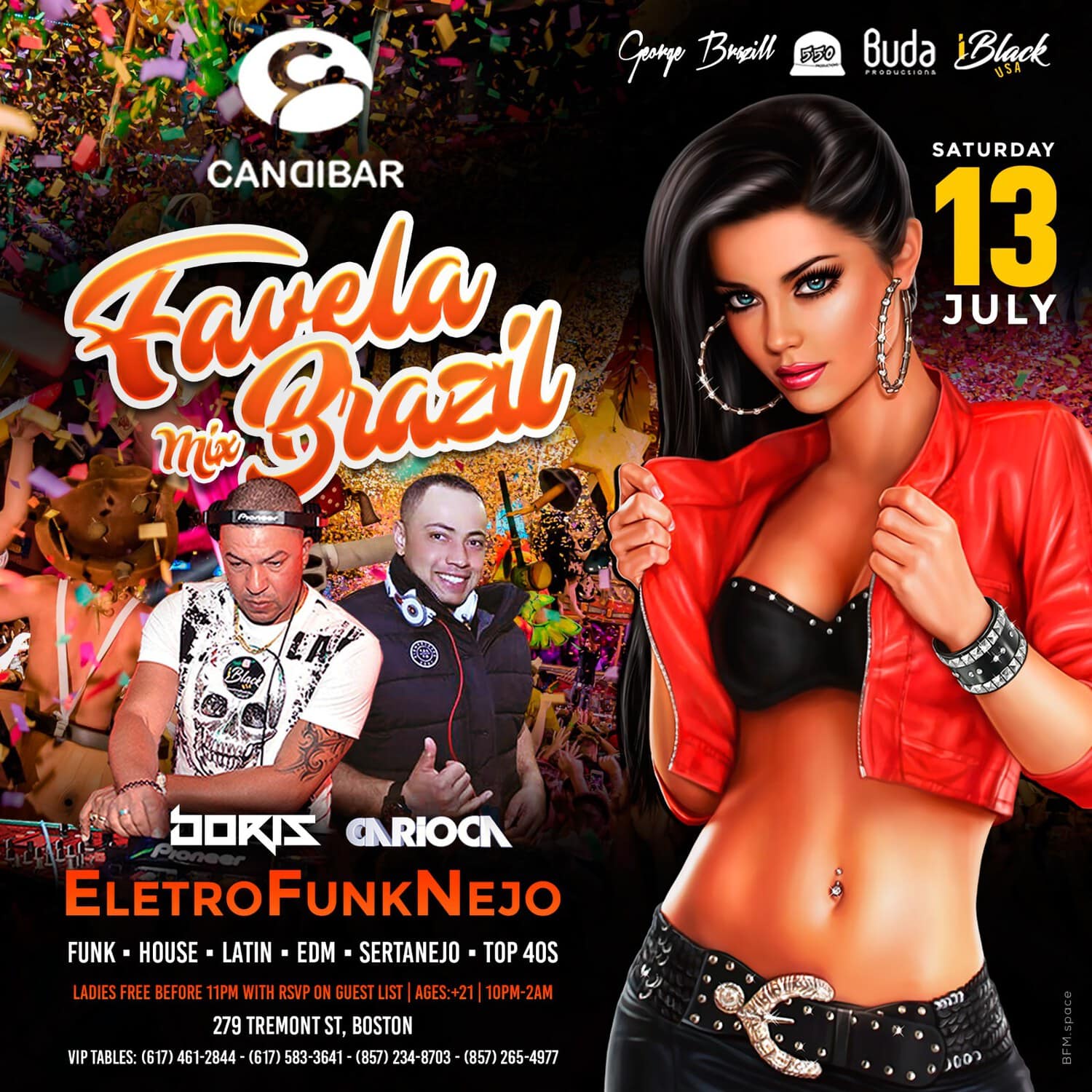 FAVELA MIX BRAZIL CANDIBAR BOSTON | iBlackUSA | 13 de Julho