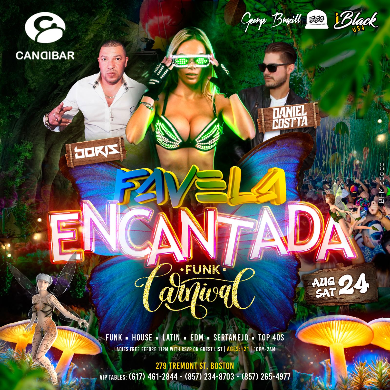 FAVELA ENCANTADA FUNK CARNIVAL CANDIBAR BOSTON - 24 AGO | iBlackUSA