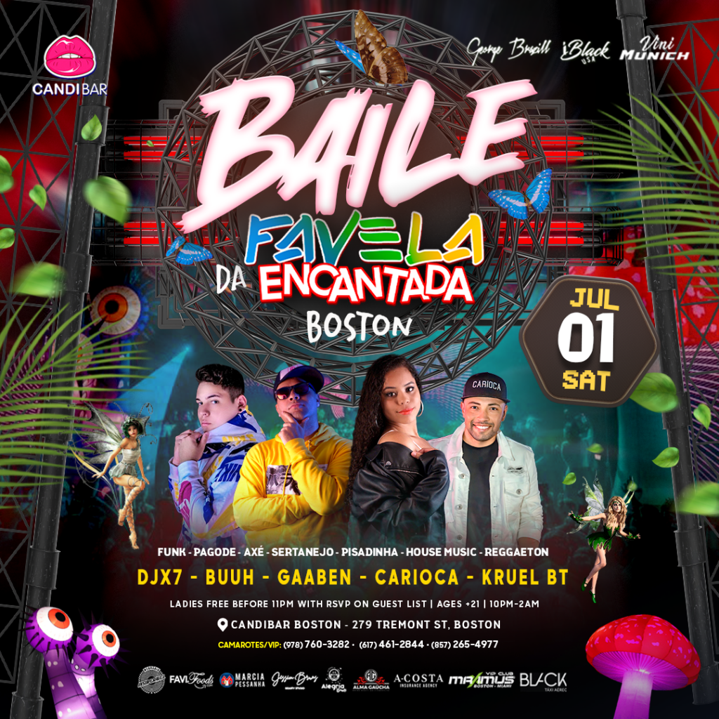 BAILE DA FAVELA ENCANTADA BOSTON - CANDIBAR BOSTON JULY 01TH | iBlackUSA