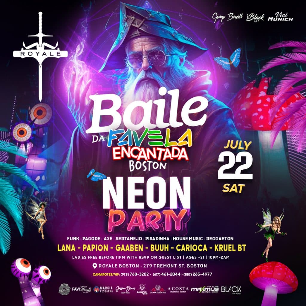 NEON PARTY FAVELA ENCANTADA - ROYALE BOSTON JULY 22TH | iBlackUSA