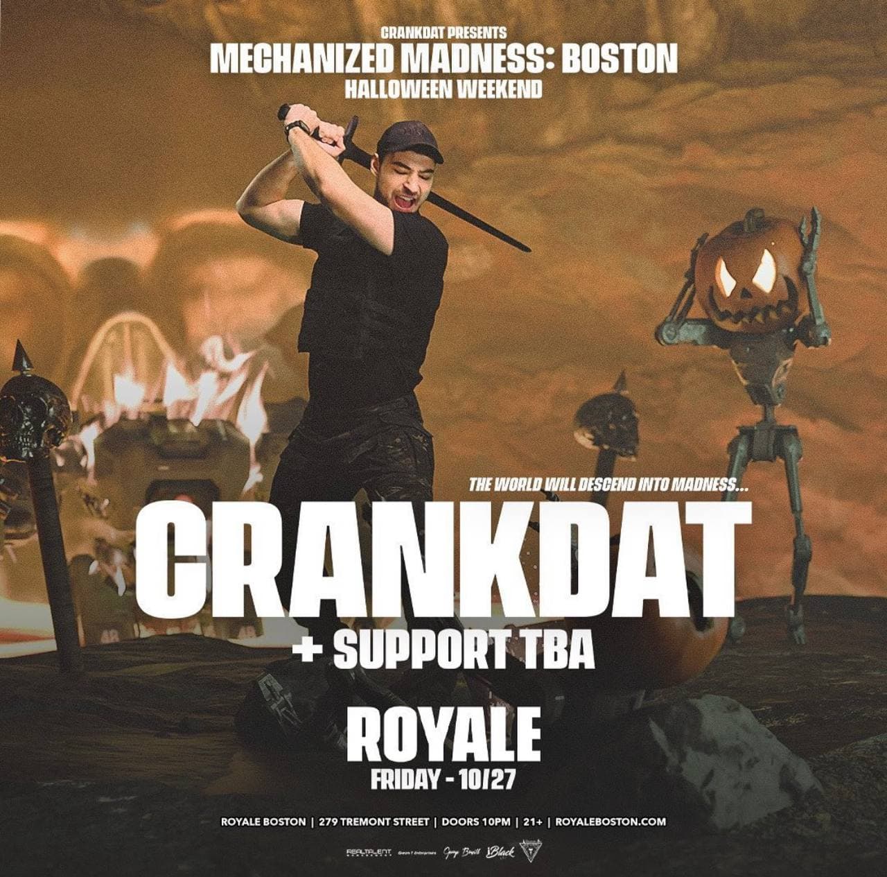 10 27 2023 - Crankdat + Support TBA - Friday - Royale Boston - iBlackUSA