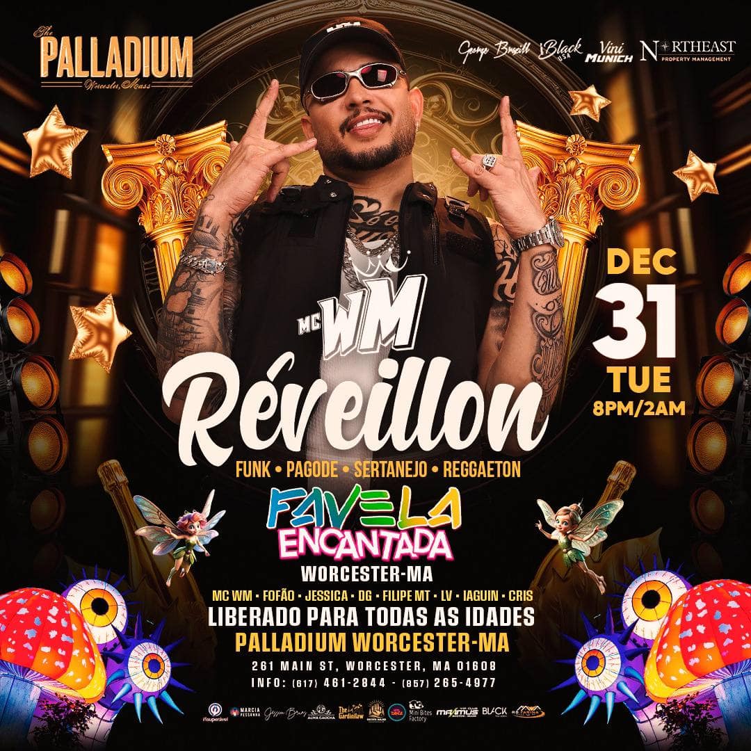 12 31 2024 Réveillon MC WM Favela Encantada Palladium Worcester iBlackUSA