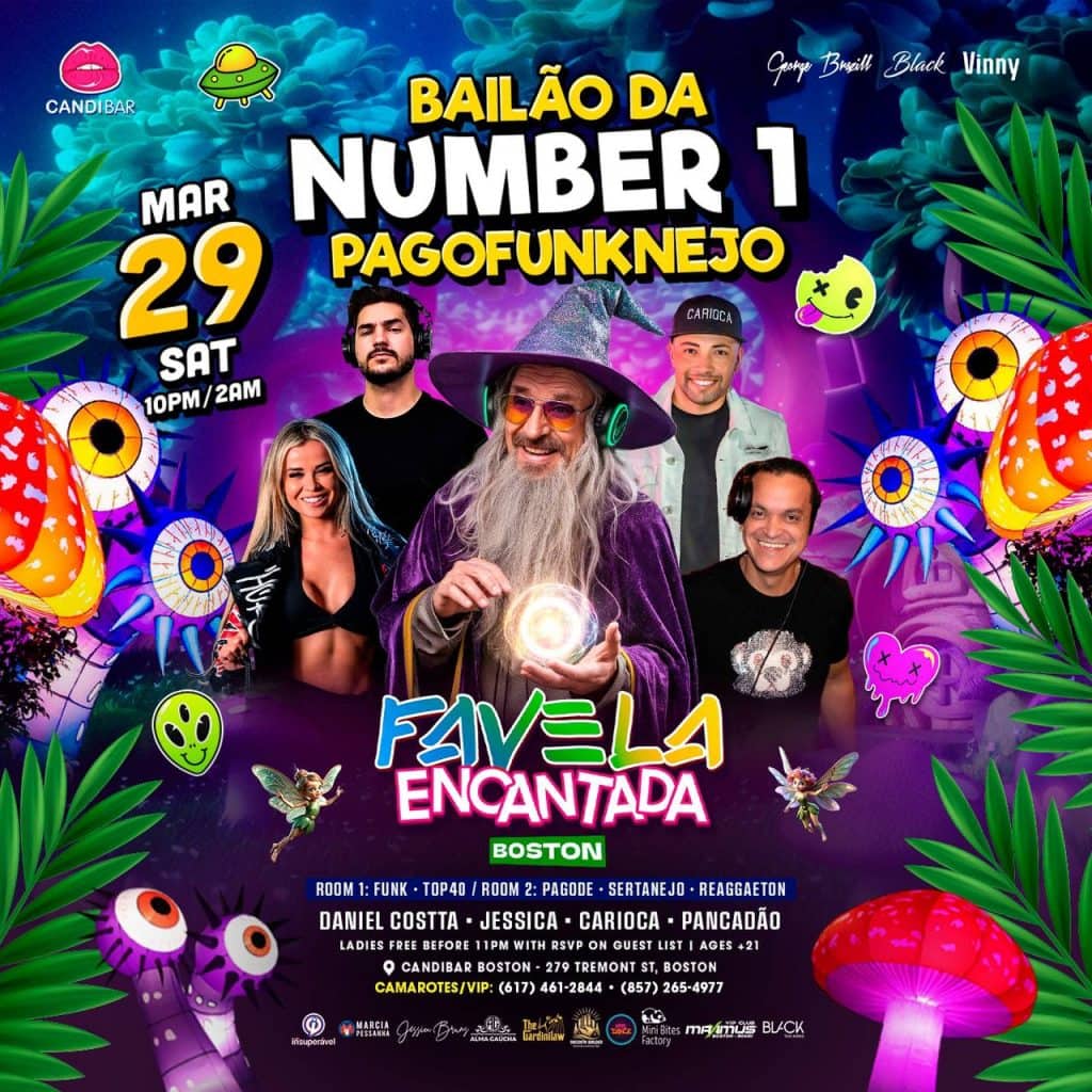 03 29 2025 Bailão da Number 1 PagoFunkNejo Favela Encantada Candibar Boston iBlackUSA