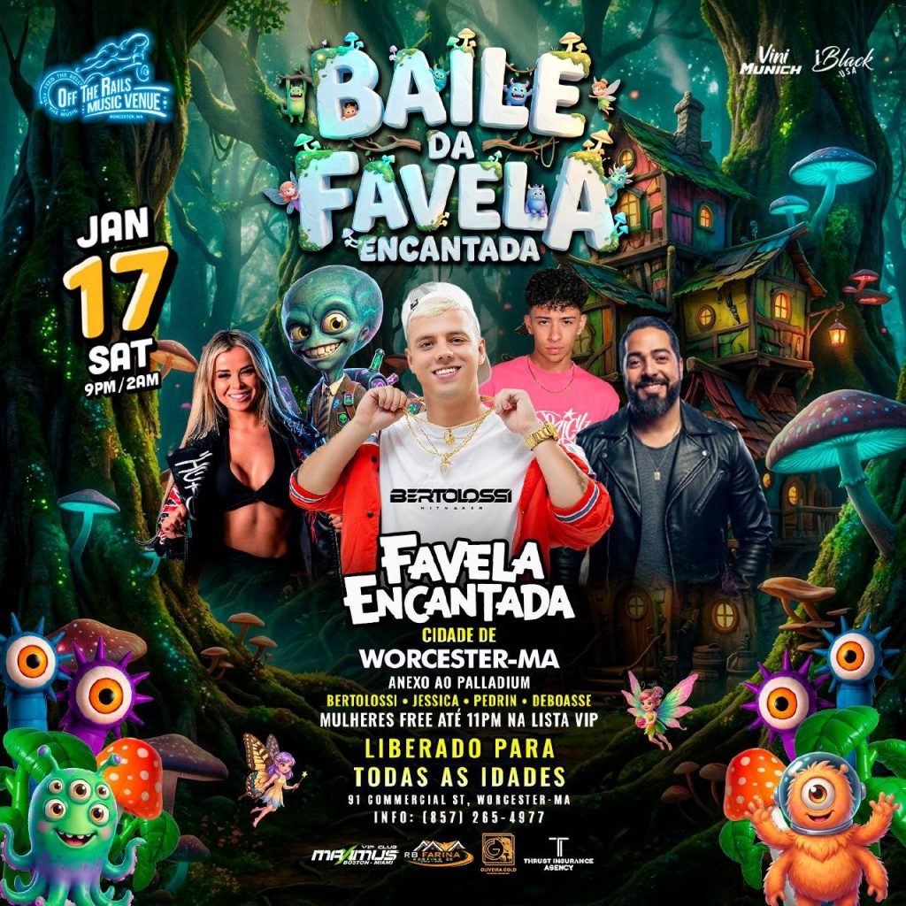 01 17 2026 BAILE DA FAVELA ENCANTADA OFF THE RAILS Worcester MA iBlackUSA