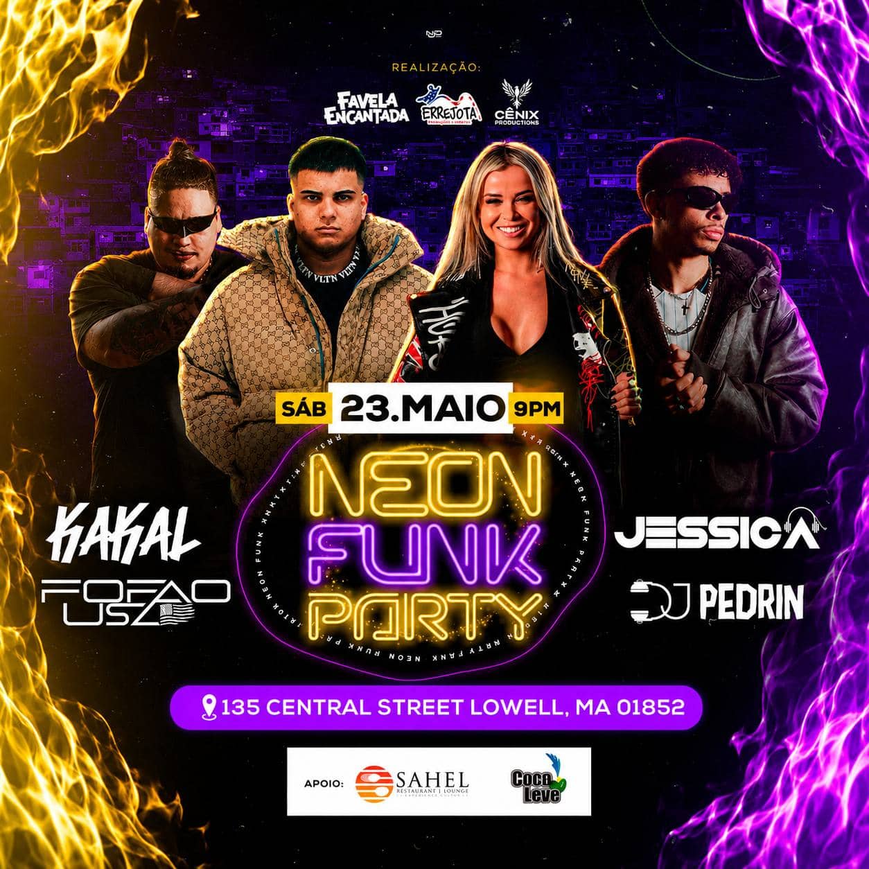 05 23 2026 NEON FUNK PARTY FAVELA ENCANTADA — SAHEL LOWELL - MA — IBLACKUSA